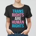 Trans Rights Are Human Rights Colors Logo Tshirt Women T-shirt