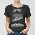 Uss Philip Dd 498 De Women T-shirt