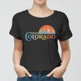 Vintage Colorado Retro Colors Sun Mountains Women T-shirt