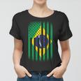 Vintage Flag Of Brazil Tshirt Women T-shirt