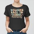 Welcome Back To School Lunch Lady Retro Groovy Women T-shirt