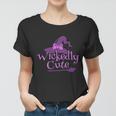 Wickedly Cute Witch Hat Halloween Quote Women T-shirt