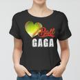 Womens Baseball Softball Ball Heart Gaga Funny Mothers Day Sporter Women T-shirt