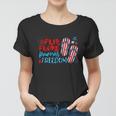 Womens Flip Flops Fireworks And Freedom 4Th Of July Women T-shirt