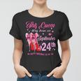 Womens This Queen Was Born On September 24Th High Heel Birthday Women T-shirt
