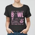 Womens Womens Bowling Funny Bowl Like A Girl Ten Pin Bowlers Graphic Design Printed Casual Daily Basic Women T-shirt