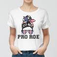 Pro 1973 Roe  Cute Messy Bun Mind Your Own Uterus  Women T-shirt
