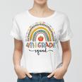 4Th Grade Squad Leopard Rainbow Girls Boys Teacher Women T-shirt