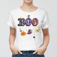 Boo Halloween Costume Spiders Ghosts Pumkin & Witch Hat V2 Women T-shirt