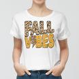 Distressed Fall Vibes Leopard Lightning Bolts In Fall Colors Women T-shirt