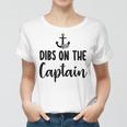 Funny Captain Wife Dibs On The Captain Quote Anchor Sailing  V2 Women T-shirt