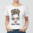 Womens Born In July Birthday Gift Leopard July Girl Women T-shirt