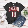 18Th Birthday Basketball Lover 18 Years Old Bday Women T-shirt Funny Gifts