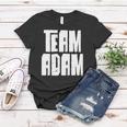 Team Adam Son Dad Mom Husband Grandson Sports Family Group Women T-shirt