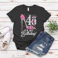 40 Years Old Its My 40Th Cool Gift Birthday Funny Pink Diamond Shoes Gift Women T-shirt Unique Gifts