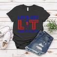 4Th Of July Lets Get Lit Fire Work Proud American Women T-shirt Unique Gifts