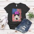 4Th Of July Running Gnome For Women Patriotic American Flag Gift Women T-shirt Unique Gifts