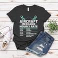 Aircraft Technician Hourly Rate Airplane Plane Mechanic Women T-shirt Unique Gifts