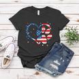 American Flag Patriotic Dog & Cat Paw Print 4Th Of July Women T-shirt Unique Gifts