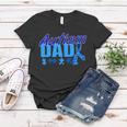 Autism Dad Awareness Ribbon Tshirt Women T-shirt Unique Gifts