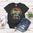 Awesome Since April 1943 Vintage 80Th Birthday For Men Women Women T-shirt Unique Gifts