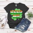 Beer Me St Patricks Day Irish Flag Clover Women T-shirt Unique Gifts