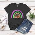 Boo Pumpkin Rainbow Halloween Quote Women T-shirt Unique Gifts