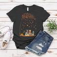 Cats Fall Autumn Leaf Tree Funny Cat Lovers Gifts Women T-shirt Personalized Gifts