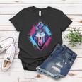 Colorful Wolf Painting Wolves Lover Women T-shirt Unique Gifts