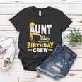 Construction Birthday Party Digger Aunt Birthday Crew Graphic Design Printed Casual Daily Basic Women T-shirt Personalized Gifts