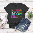 Deaf Awareness Sign Deafness Hearing Loss Warrior Tshirt Women T-shirt Unique Gifts