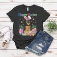 Easter Bunny German Shepherd Dog With Easter Eggs Basket Women T-shirt Unique Gifts