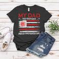 Firefighter Retro My Dad Has Your Back Proud Firefighter Son Us Flag V2 Women T-shirt Funny Gifts