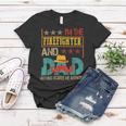 Firefighter Vintage Im The Firefighter And Dad Funny Dad Mustache Lover Women T-shirt Funny Gifts
