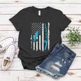 Fishing American Flag Fishing Funny Vintage Women T-shirt Unique Gifts