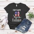 Flip Flops Fireworks Funny 4Th Of July Patriotic Women T-shirt Unique Gifts