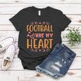 Football Has My Heart Halloween Quote V2 Women T-shirt Unique Gifts