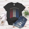Fourth Of July Fighter Jets Red White Blue 4Th American Flag Women T-shirt Unique Gifts
