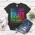 Gay Pride Straight Outta The Closet Tshirt Women T-shirt Unique Gifts