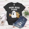 Halloween Boo Ghost Drinking Beer More Boos Please Costume Women T-shirt Personalized Gifts