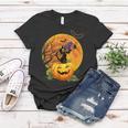 Halloween Cute Witch Cat Mom Pumpkin Moon Spooky Cat Women T-shirt Funny Gifts