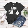I Am 60 Middle Finger 60Th Birthday Gift Women T-shirt Unique Gifts