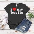 I Love My Bestie Best Friend Bff Cute Matching Friends Heart Women T-shirt Personalized Gifts