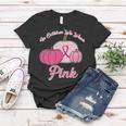 In October We Wear Pink Pumpkin Breast Cancer Tshirt Women T-shirt Unique Gifts