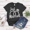 Just Married Ring Logo Women T-shirt Unique Gifts