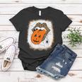Leopard Lips Halloween Lips Vampire Mouth Pumpkin Tongue Women T-shirt Funny Gifts