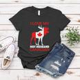 Lgbn I Love Husband Canadian Maple Leaf Animal Canada Day Women T-shirt Unique Gifts