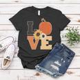 Love Autumn Floral Pumpkin Fall Season Graphic Design Printed Casual Daily Basic Women T-shirt Personalized Gifts