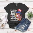 Mens Funny 4Th Of July Hot Dog Wiener Comes Out Adult Humor Gift Women T-shirt Unique Gifts