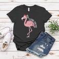 Merry Flocking Xmas Tropical Flamingo Christmas In July Women T-shirt Unique Gifts